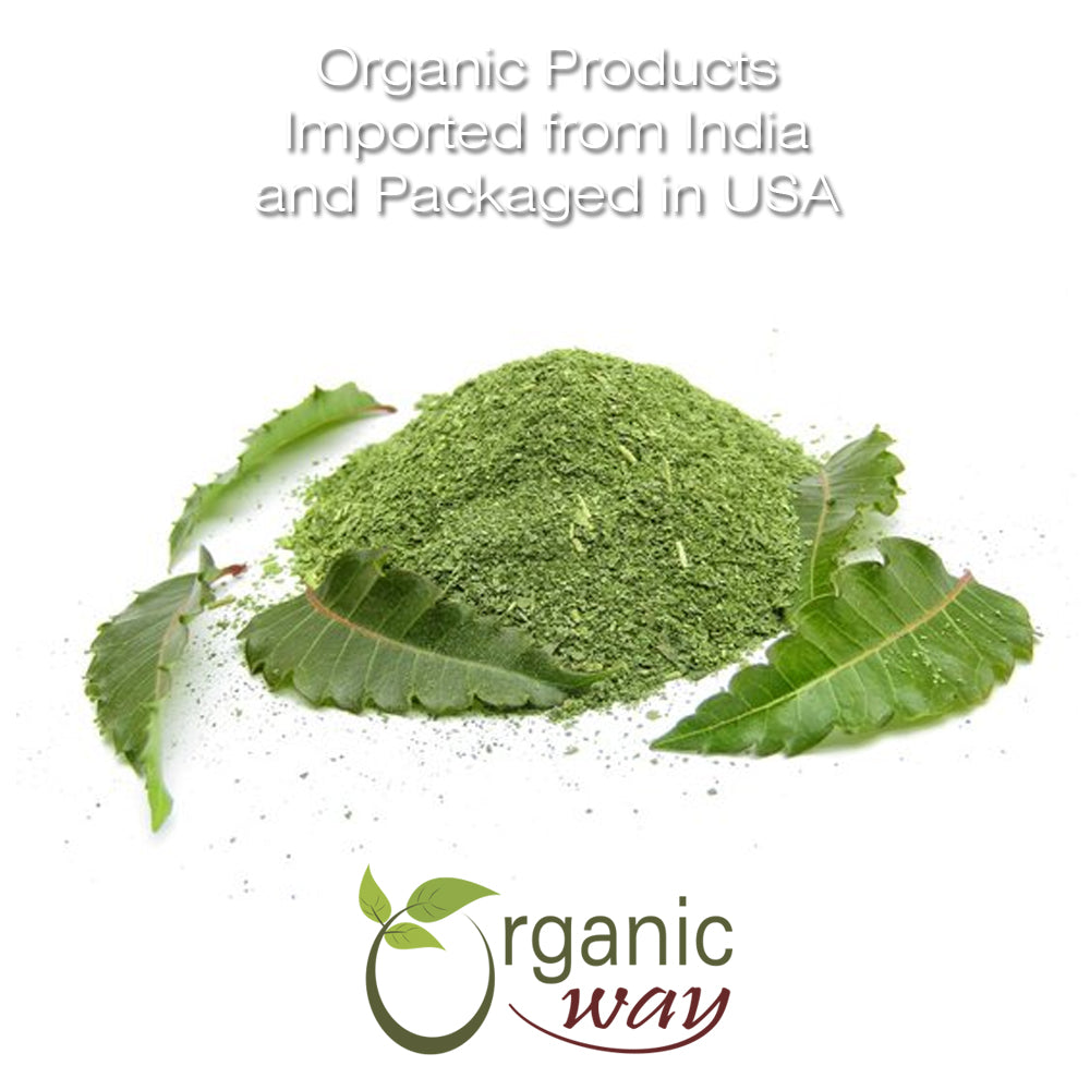 Organic Way Neem Leaf Powder - Organic, Kosher & USDA Certified
