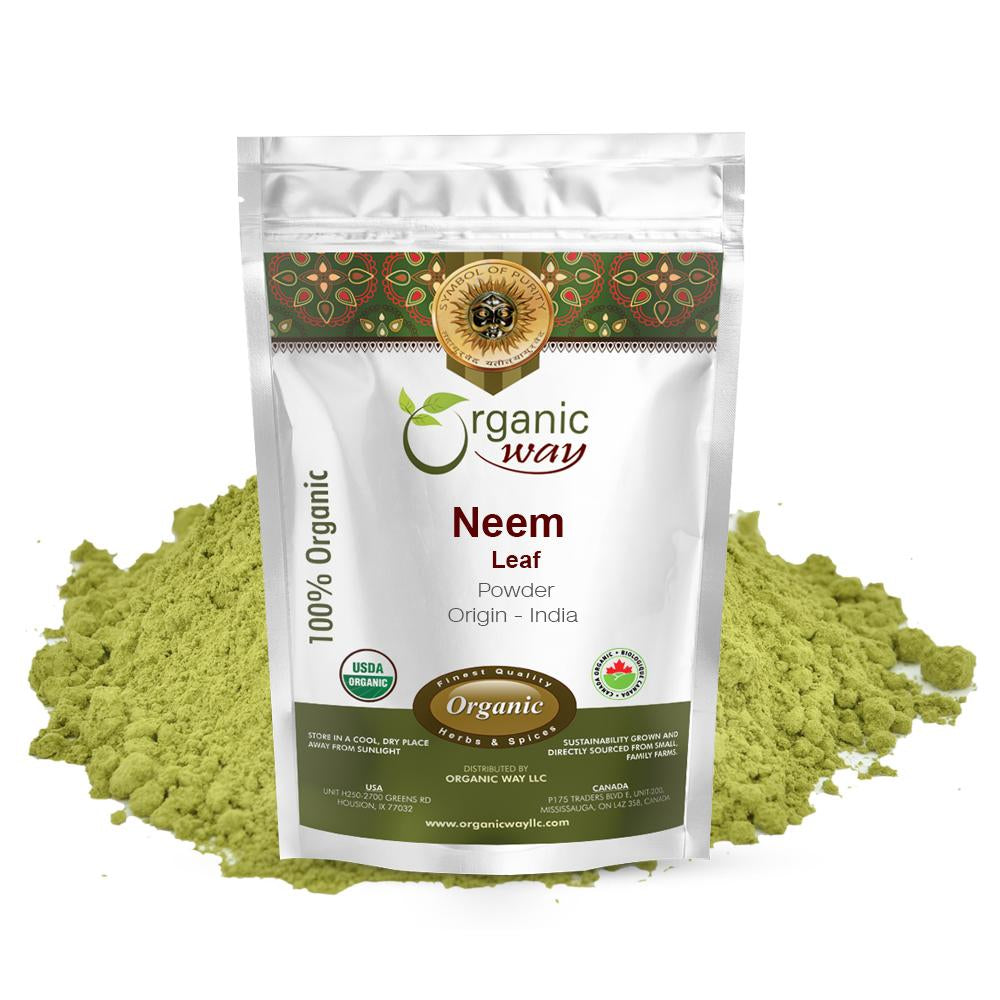 Organic Way Neem Leaf Powder - Organic, Kosher & USDA Certified