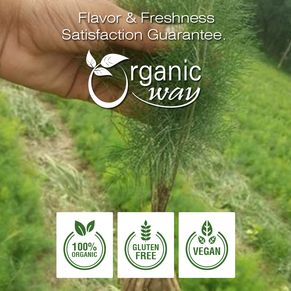 Organic Way Dried Shatavari Cut & Sifted - Organic, Kosher & USDA Certified