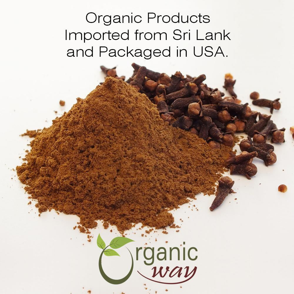 Organic Way Hand Selected Cloves Cut & Sifted - Organic, Kosher & USDA Certified